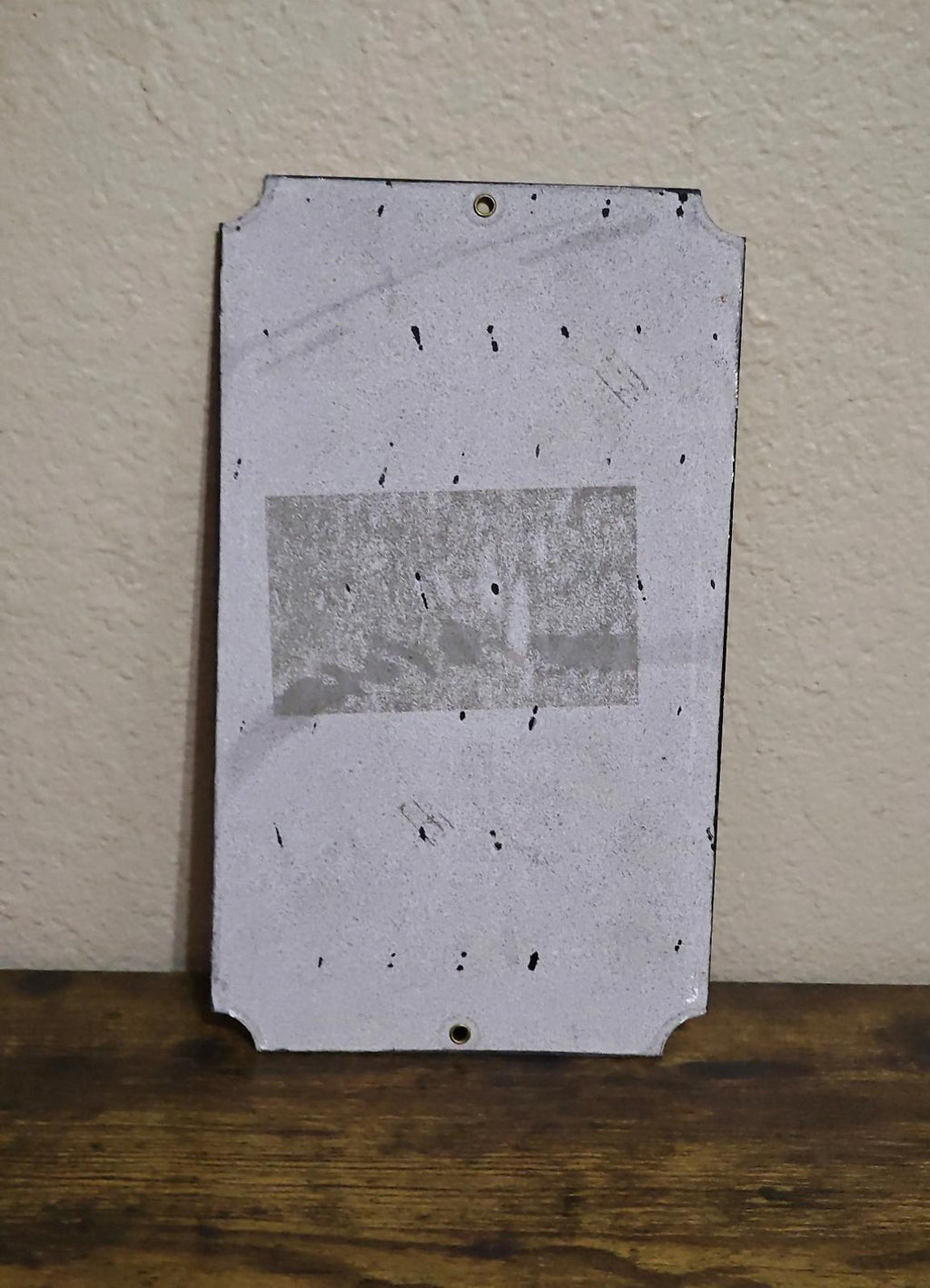 1991 Ande Rooney "The Rules of This House" Porcelain Enamel Metal Sign