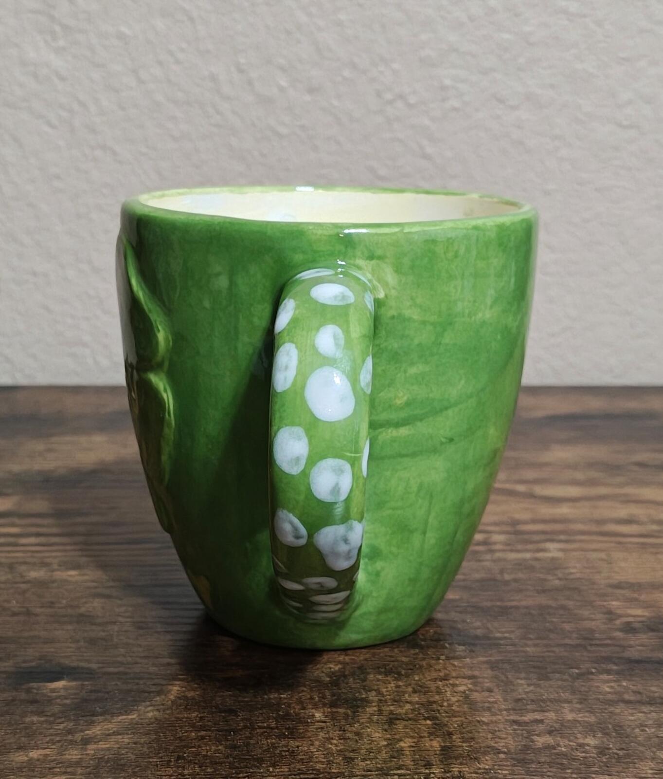 Large Green Lucky Ceramic Mug