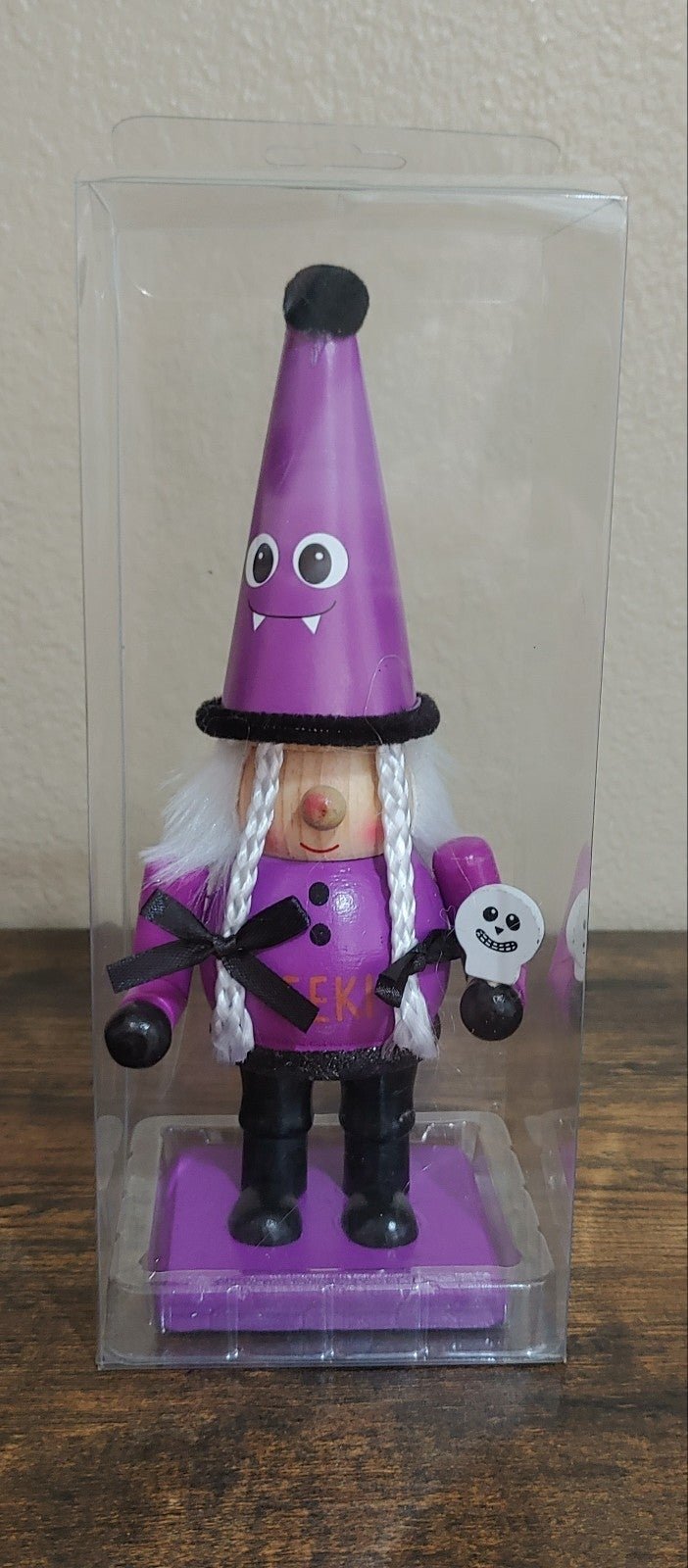 Halloween Witch Gnome 9" Wooden Figure