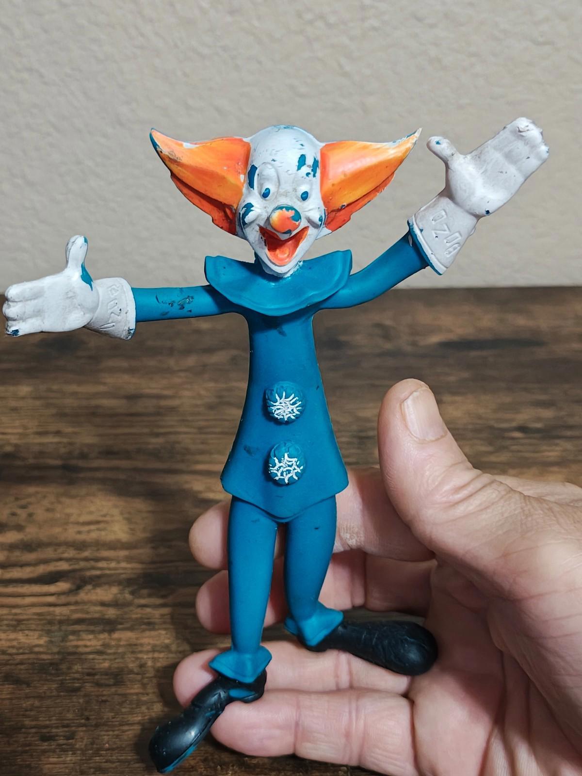 1960s Rare 6" Bozo The Clown Larry Harmon Bendy Rubber Figure