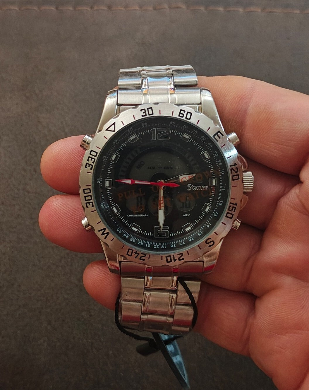 Stauer Compendium Hybrid Men's Watch (Model 19093) New In Box
