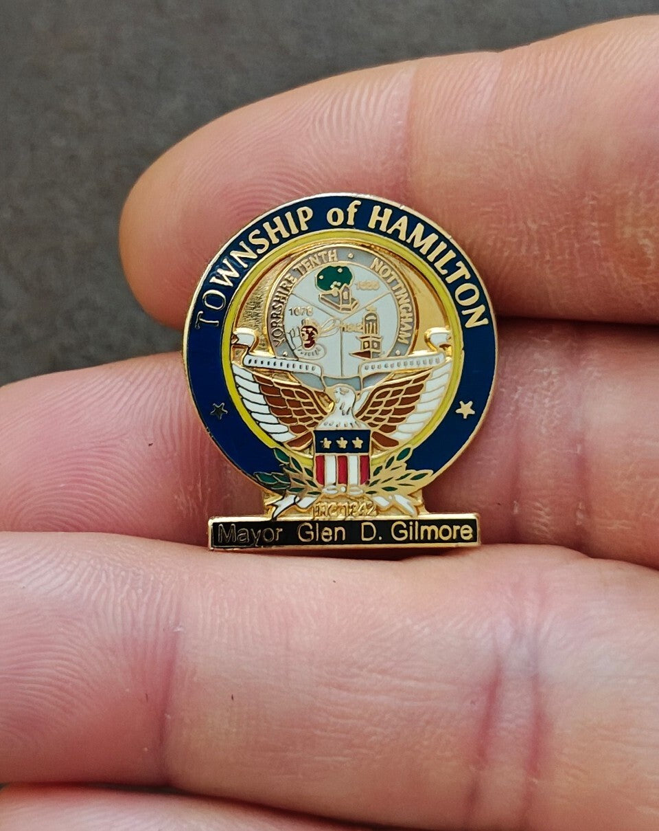 Commemorative Township Of Hamilton Gold Tone Pin