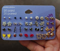 Claire's Sensitive Solutions 20-Pair Stud Earring Multipack - Trinketmania-LV