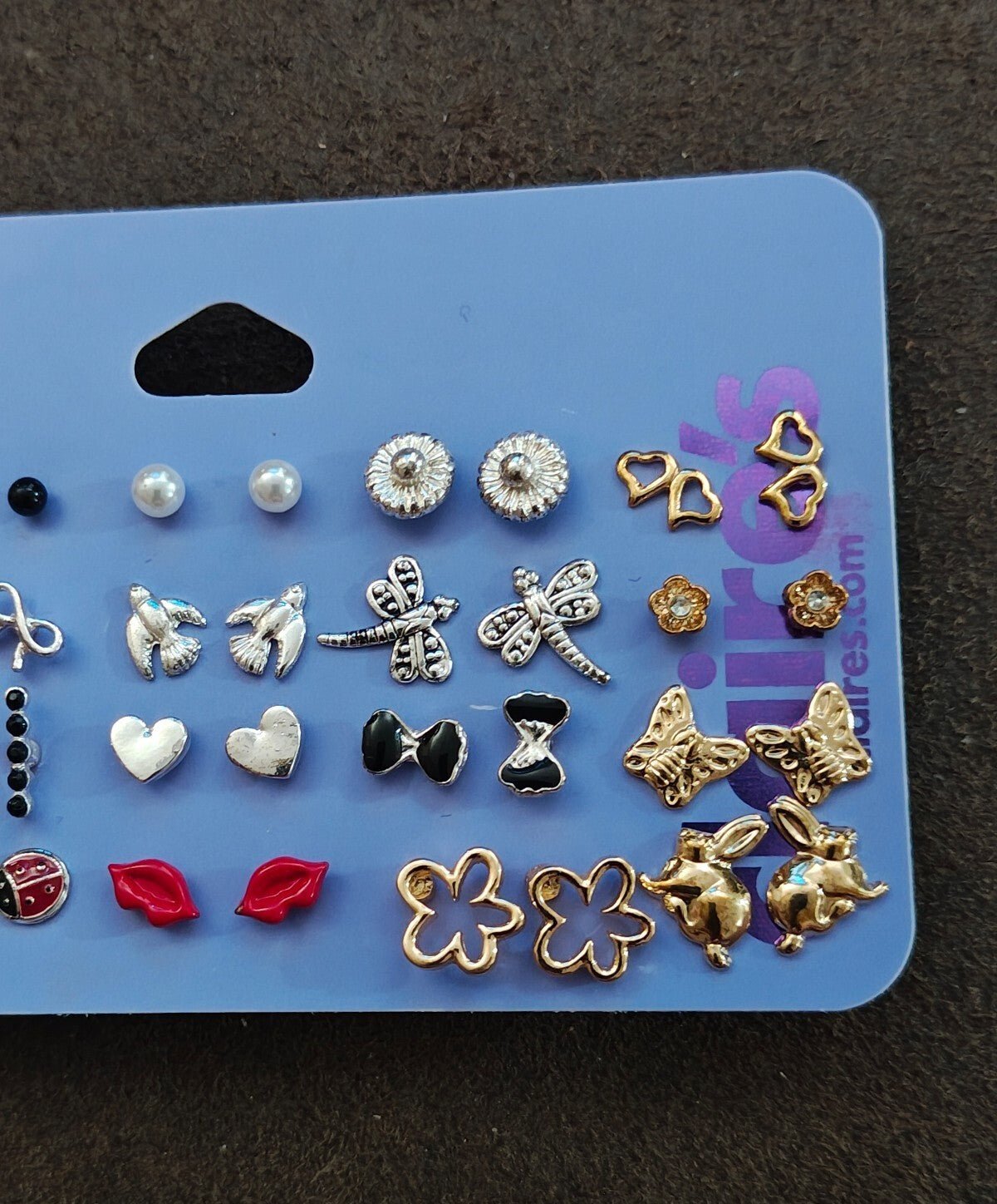 Claire's Sensitive Solutions 20-Pair Stud Earring Multipack - Trinketmania-LV