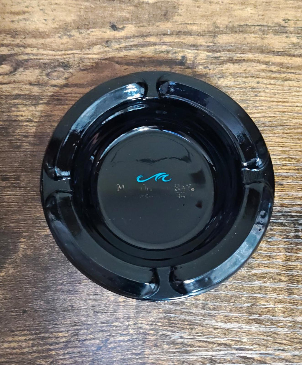 1990s Mandalay Bay Resort & Casino Las Vegas Black Ashtray