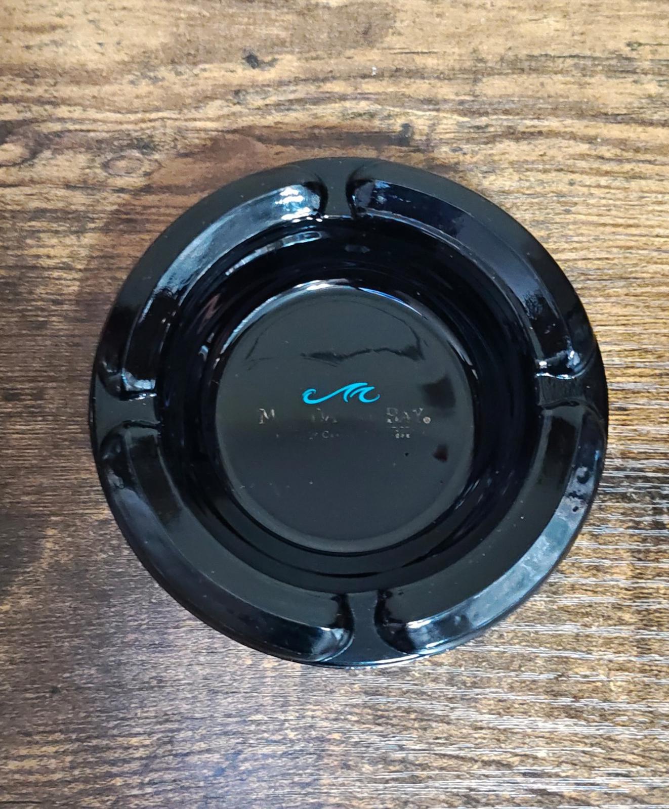 1990s Mandalay Bay Resort & Casino Las Vegas Black Ashtray