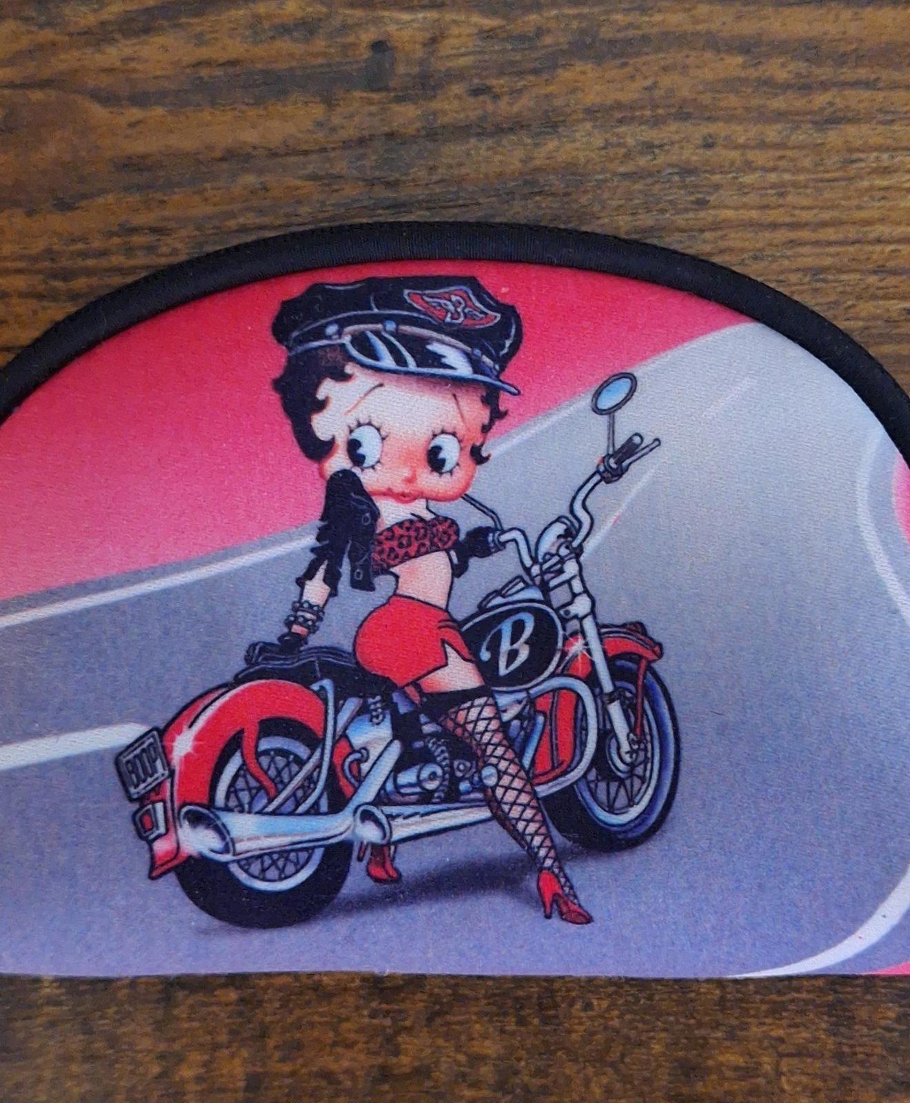 2002 Betty Boop Riding Her Motorcycle Wallet Coin Purse Cosmetic Bag