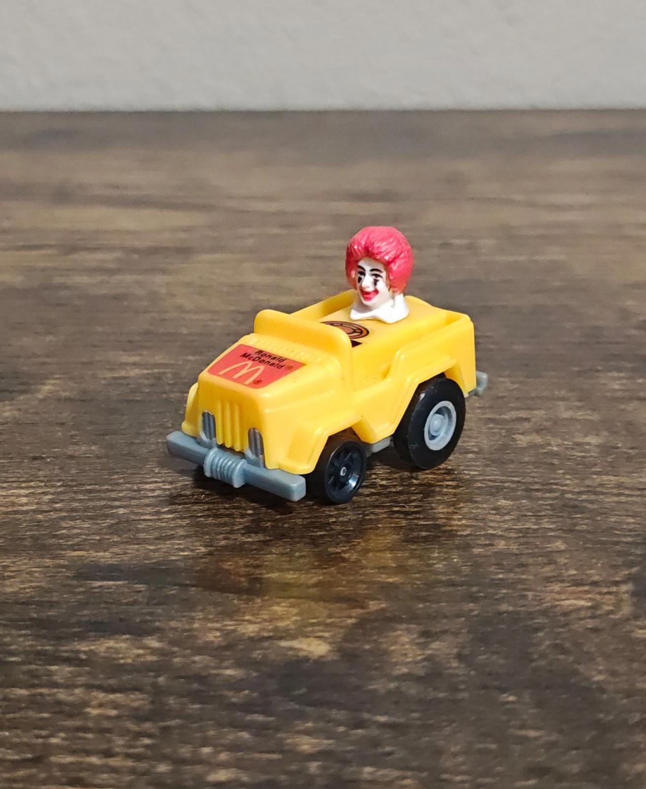 1985 Ronald McDonald Happy Meal Runabout Car