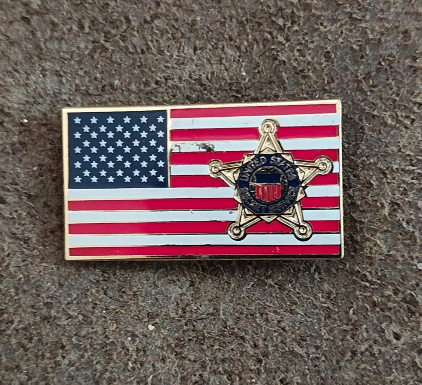 Vintage United States Secret Service (USSS) Featuring The American Flag Pin