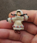 1990s Alaskan Inuit Souvenir Doll Pin