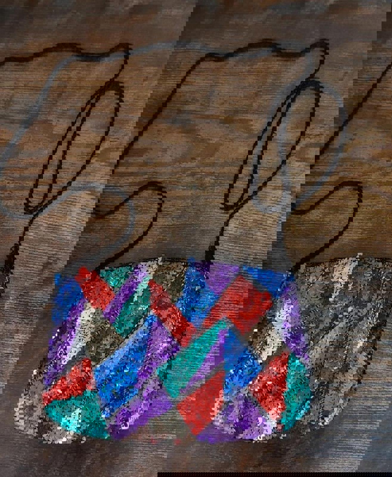 Colorful Sequined Small Purse/Clutch Purse/Coin Purse/Wristlet