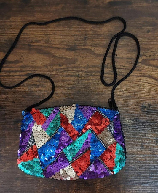 Colorful Sequined Small Purse/Clutch Purse/Coin Purse/Wristlet