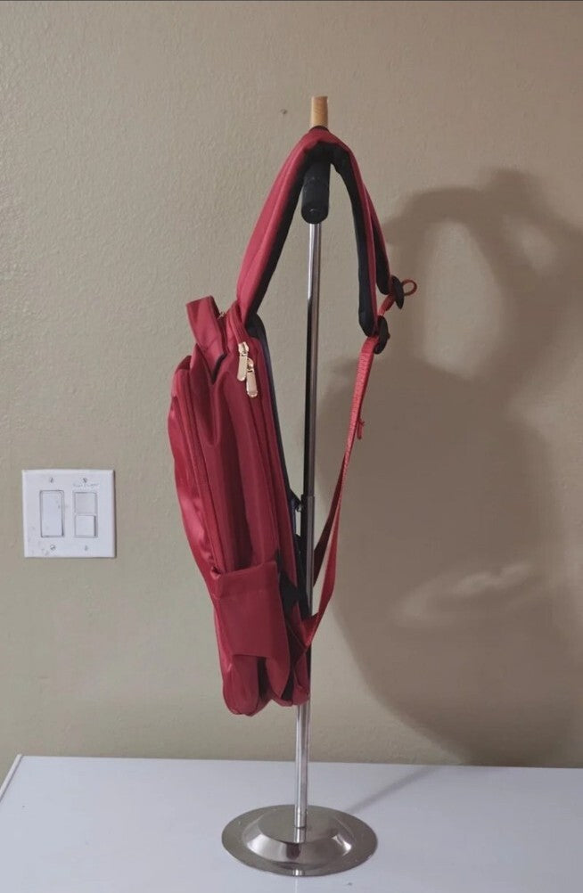 Loulu Red Canvas Backpack