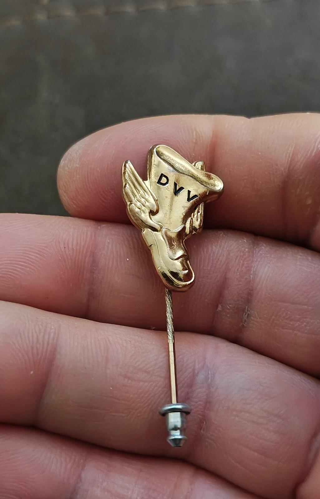 1980s German (DVV) Deutscher Volkssportverband Gold Tone Pin