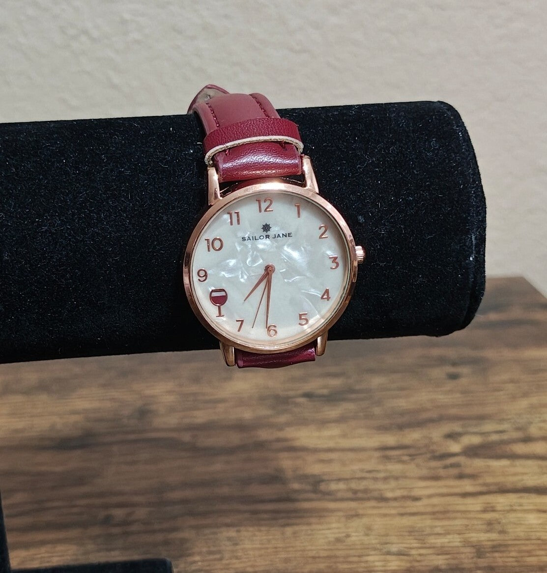 Sailor Jane Red Wine Themed Ladies Watch
