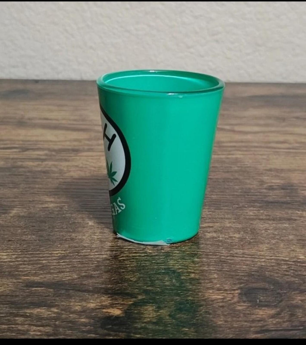 High 1 Las Vegas Green Shot Glass