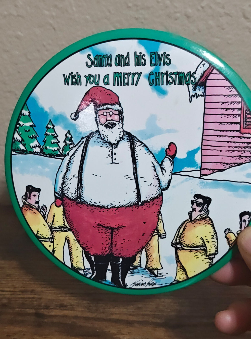 1980s Santa Without a Cause Design Pin