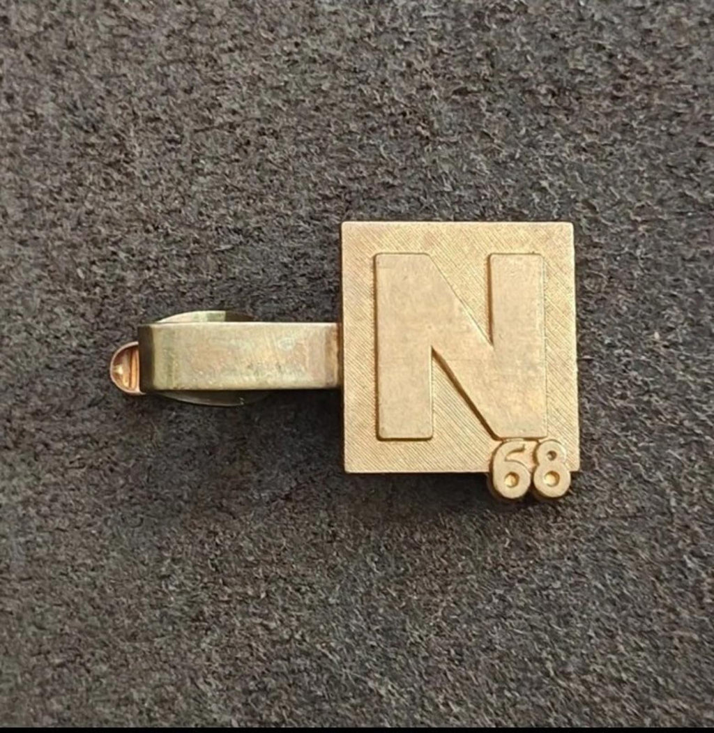 1968 Heavy Brass Nixon Presidential Campaign Tie Clip