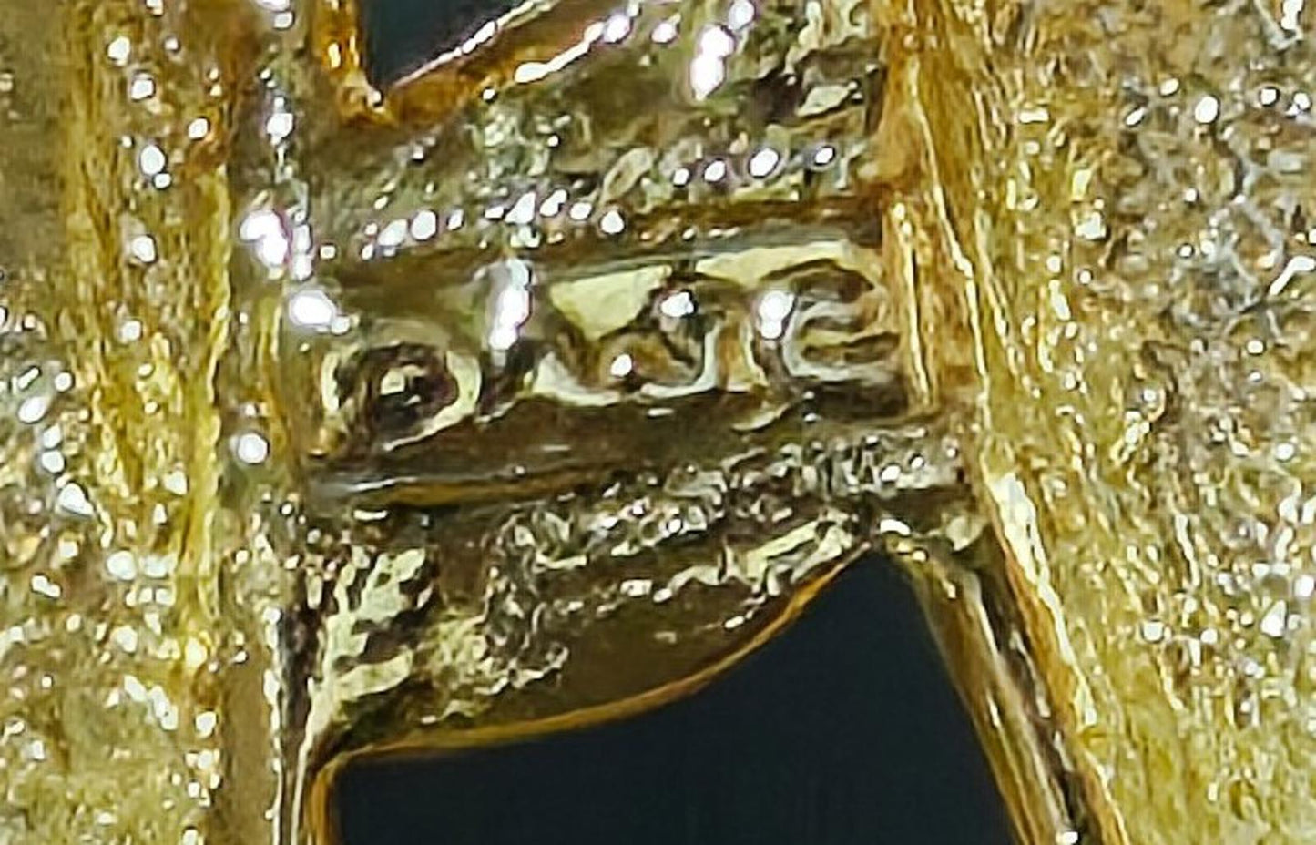 1980s Signed AJC Three Cow Head With Dangling Silver Tone Bells Brooch