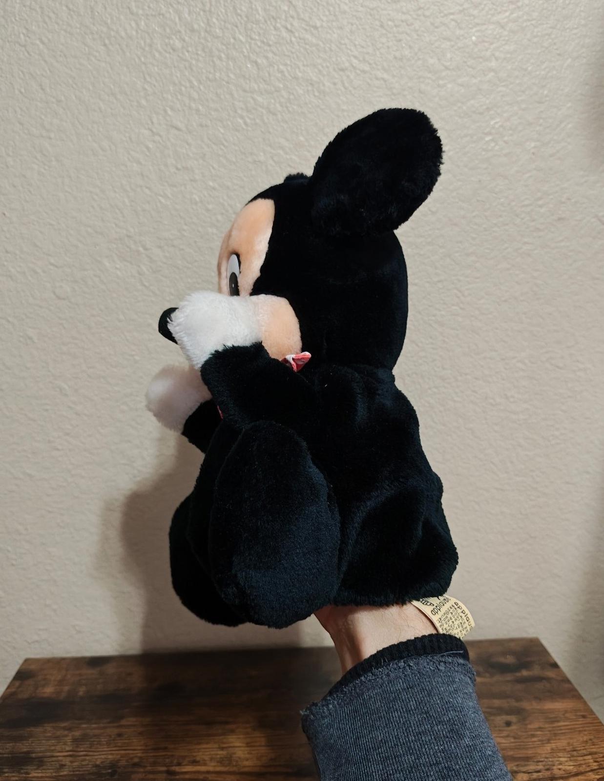 1980's Vintage Applause Mickey Mouse 12" Hand Puppet