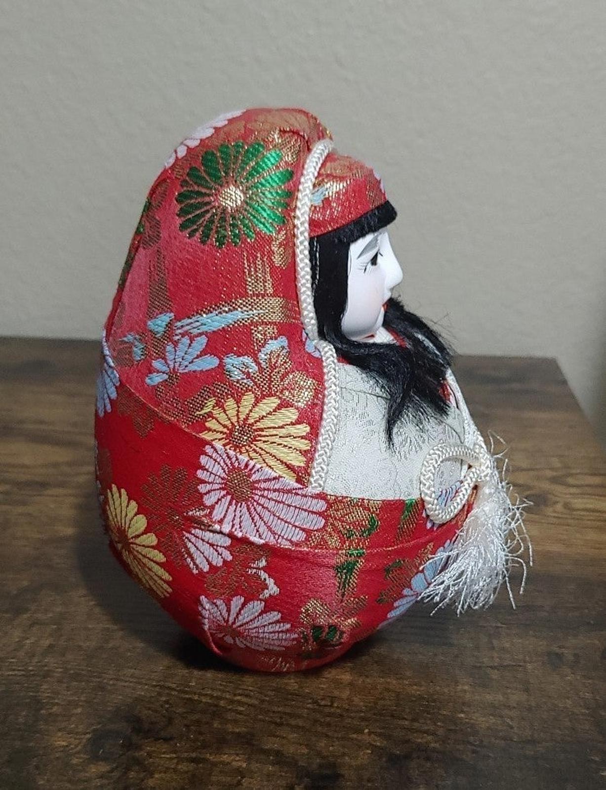 Beautiful Vintage Japanese Traditional Hime Daruma Doll