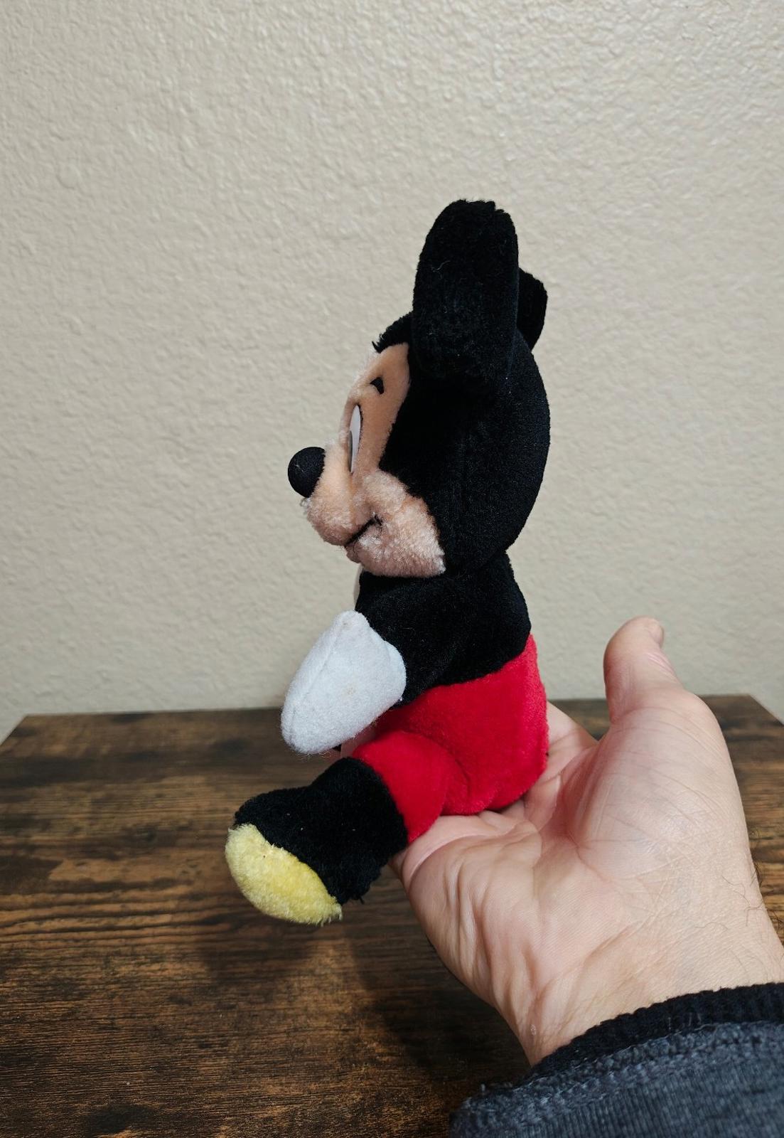 1980's Vintage Disneyland Walt Disney World Mickey Mouse 8" Plush