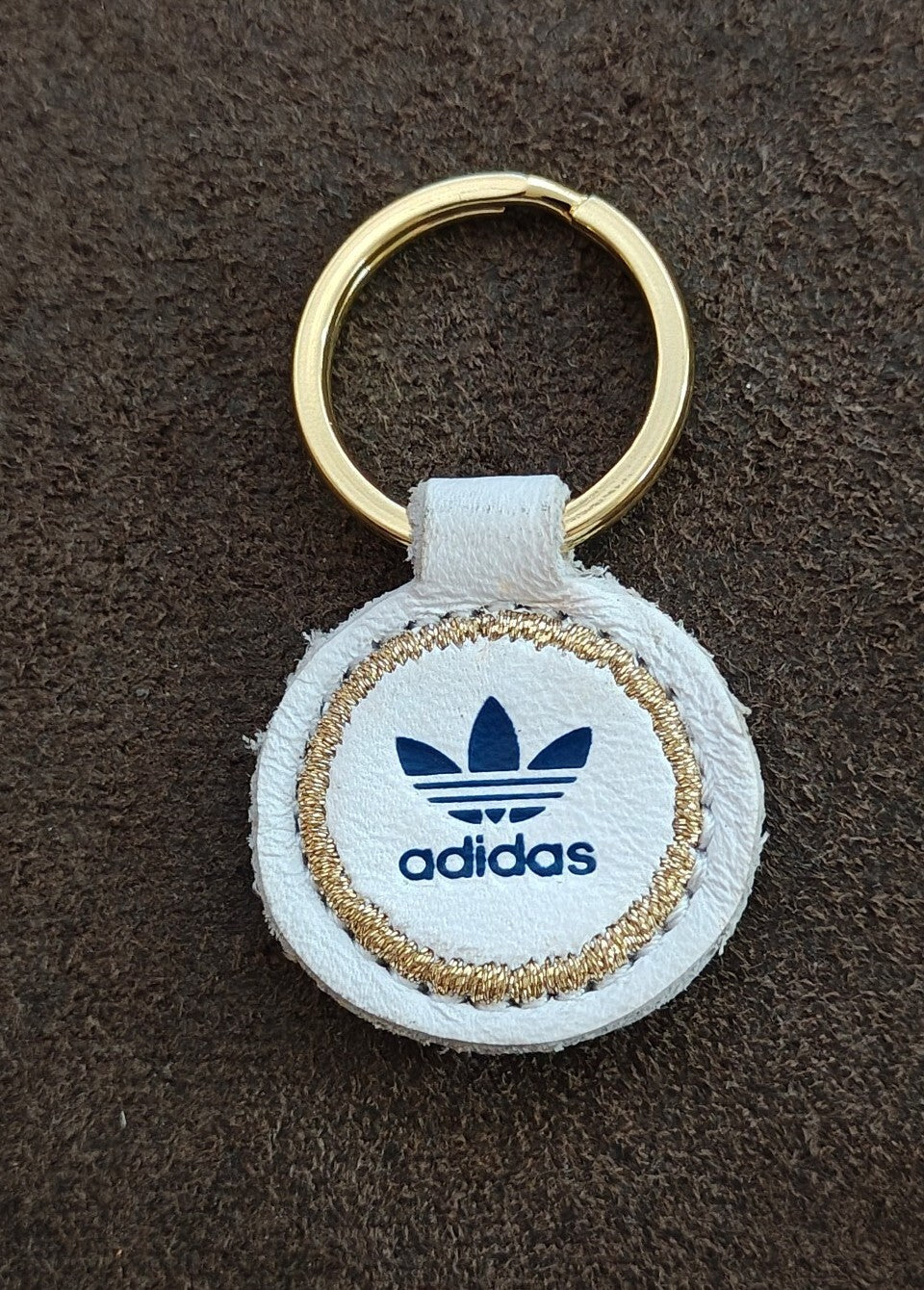 Adidas Originals Trefoil Leather Keychain