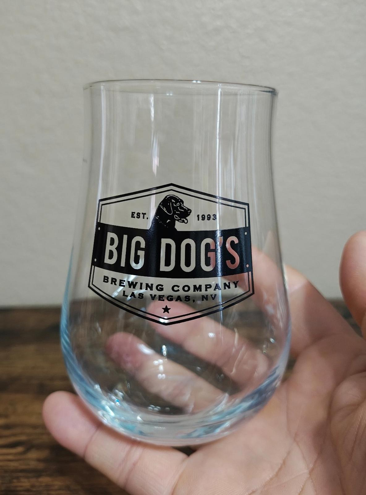 Big Dog's Brewing Company Las Vegas Stemless Wine/Beer Glass