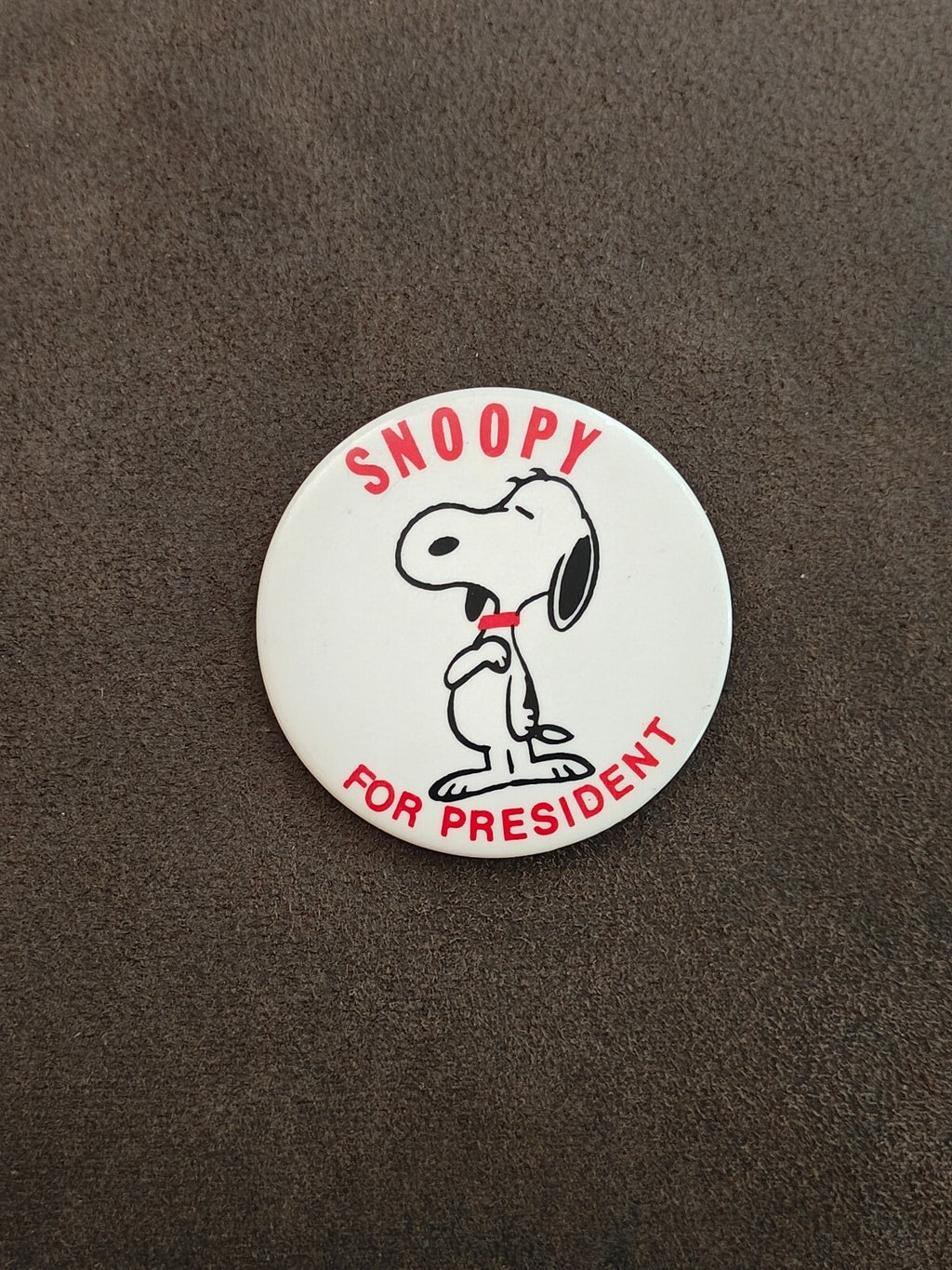 1968 Snoopy For President Pinback Button