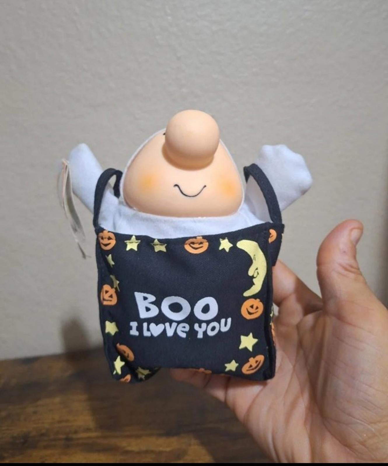 1991 Vintage Halloween " Boo I Love You" 7" Ziggy Plush