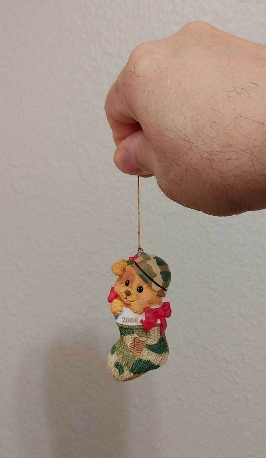 2000 American Greetings Operation Santa Army Bear Ornament