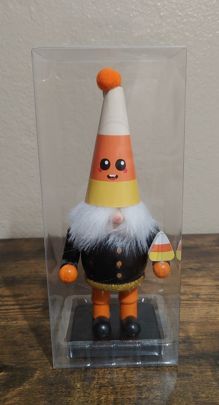 Halloween Acorn Gnome 9" Wooden Figure