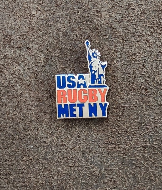 1980s/90s USA Rugby Met NY Statue of Liberty Pin