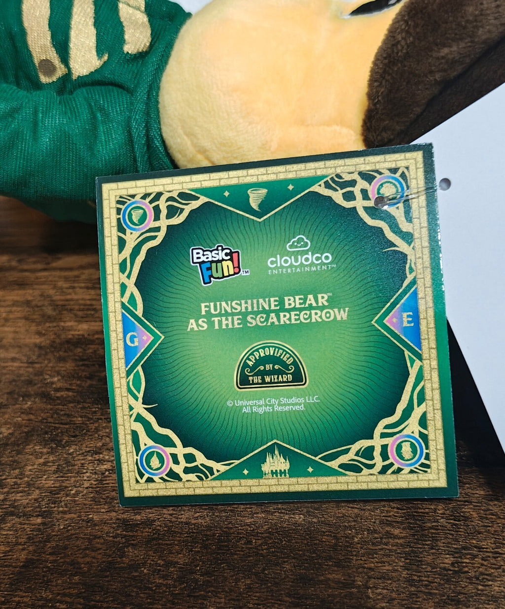 Care Bears x Wicked Fun Size Funshine Bear as Scarecrow Limited Edition Plush