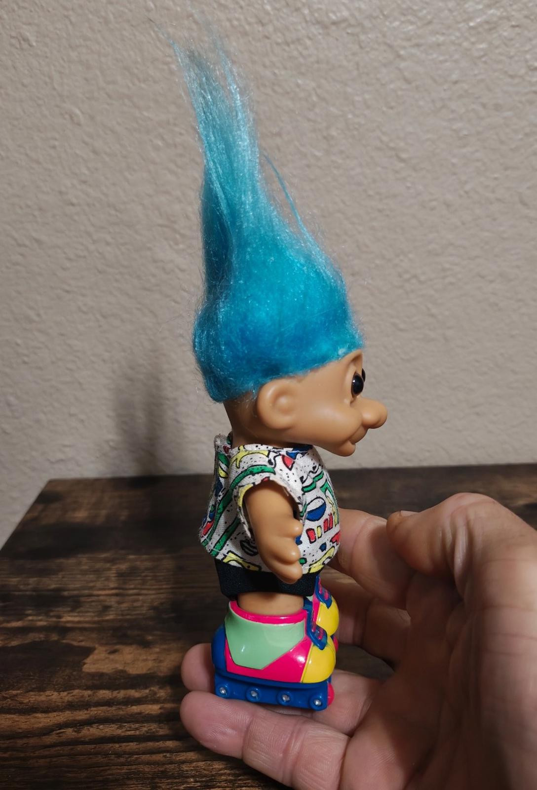 1990s Vintage Russ Troll Doll "Roller Blader Edition.
