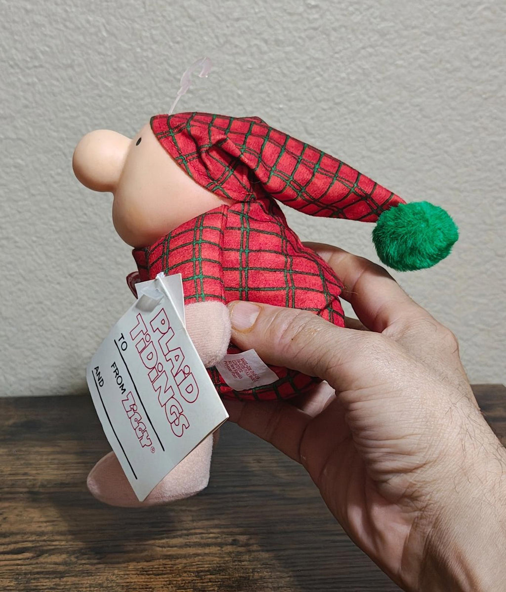 1991 Vintage"I Love You" 7" Christmas Ziggy Plush