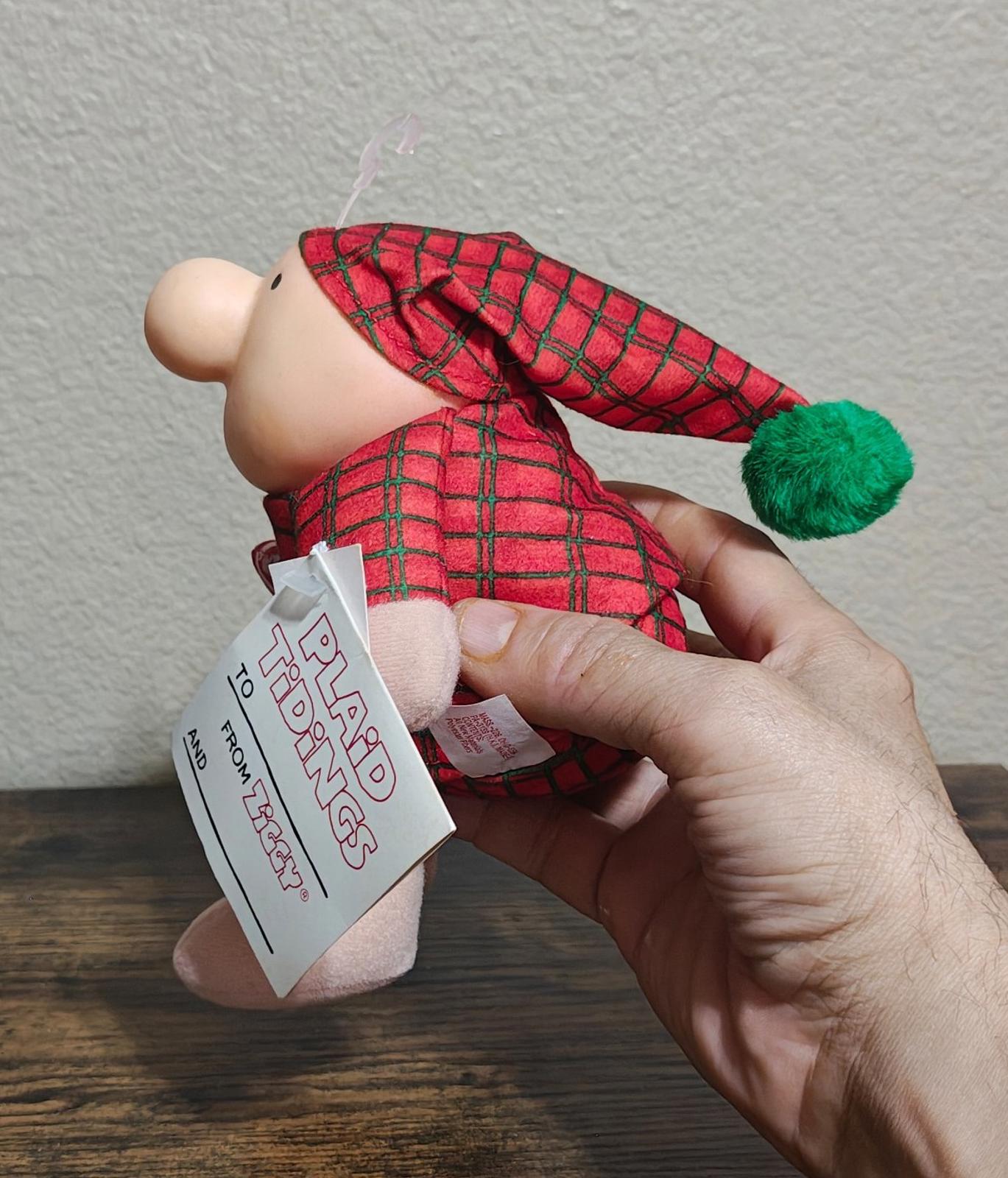 1991 Vintage"I Love You" 7" Christmas Ziggy Plush