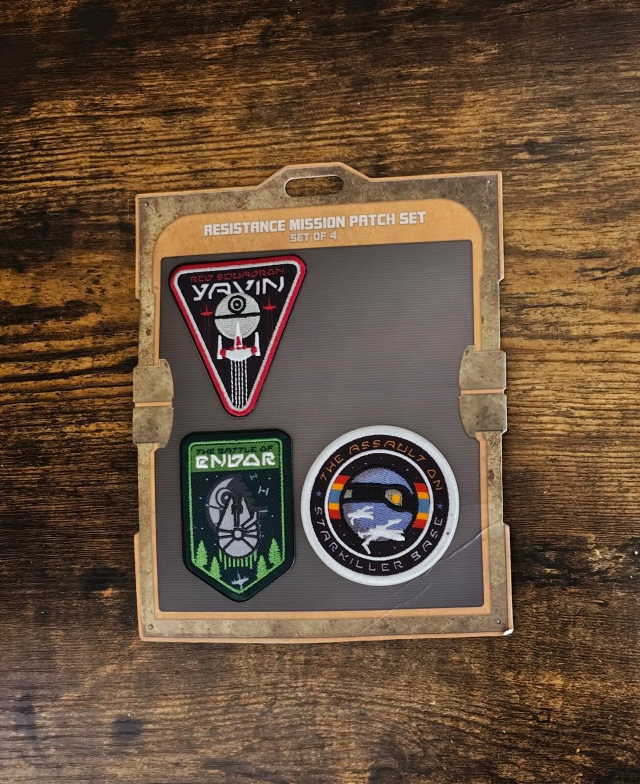 2019/2020 Star Wars Galaxy's Edge Resistance Mission Patch Set.