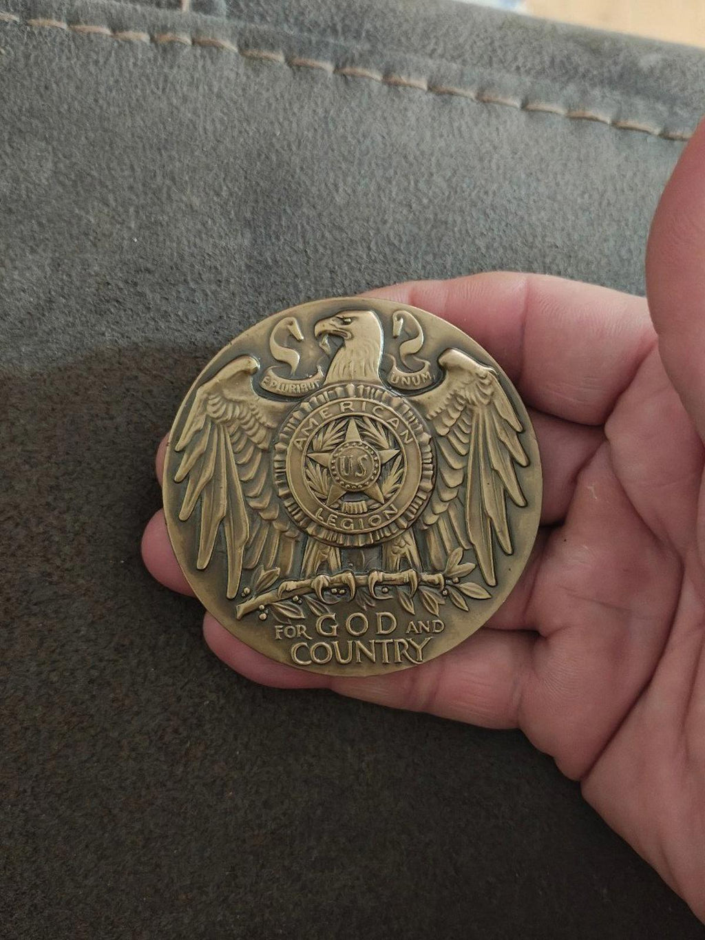 1970s The American Legion School Award Large Bronze Medallion