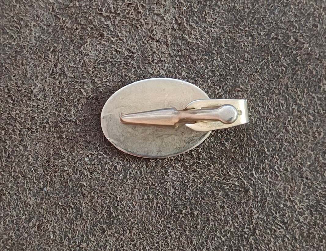1960s Gold Tone Antique Car Tie Bar/Tie Clip