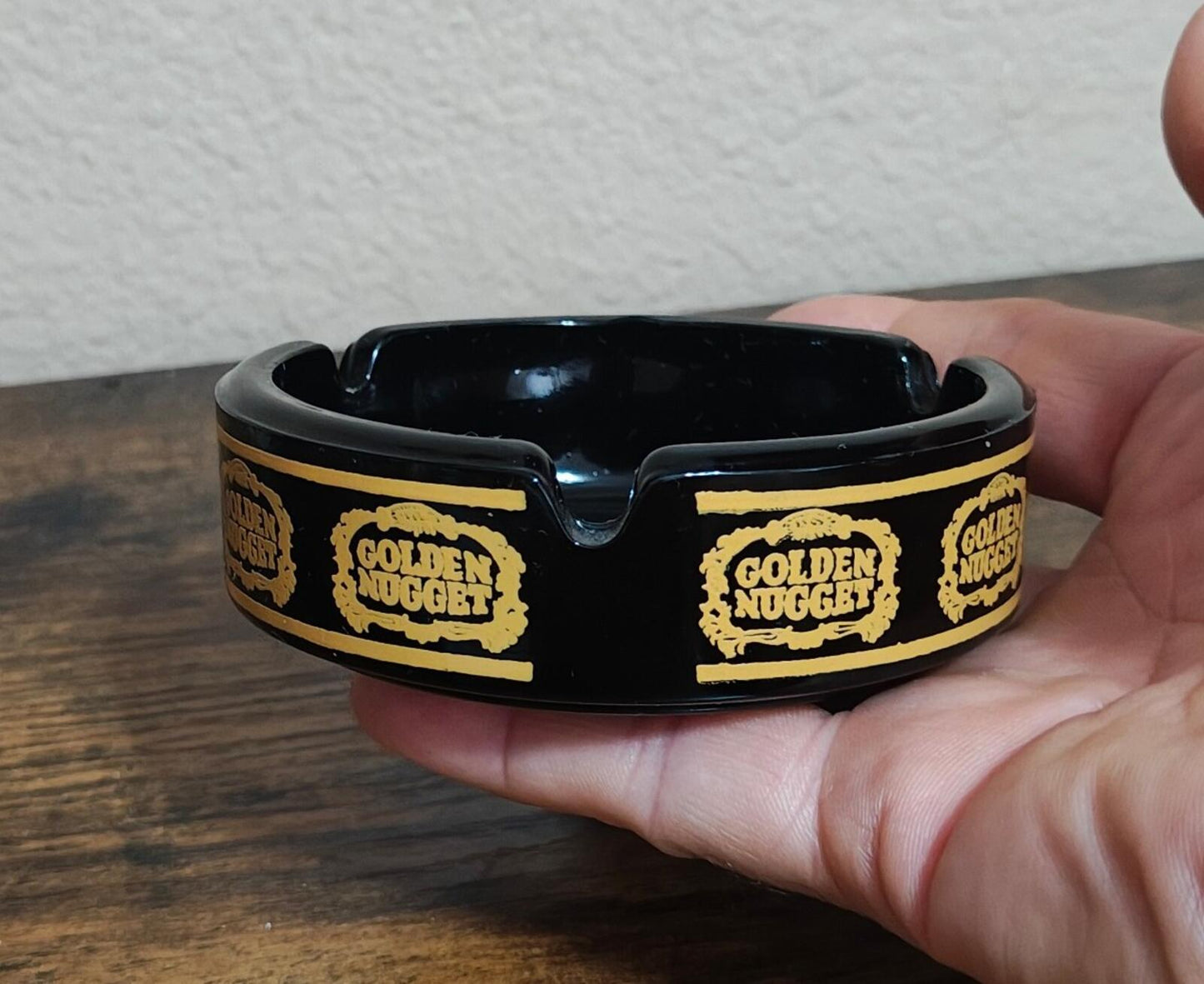 1970s Las Vegas Golden Nugget Hotel and Casino Ceramic Ashtray
