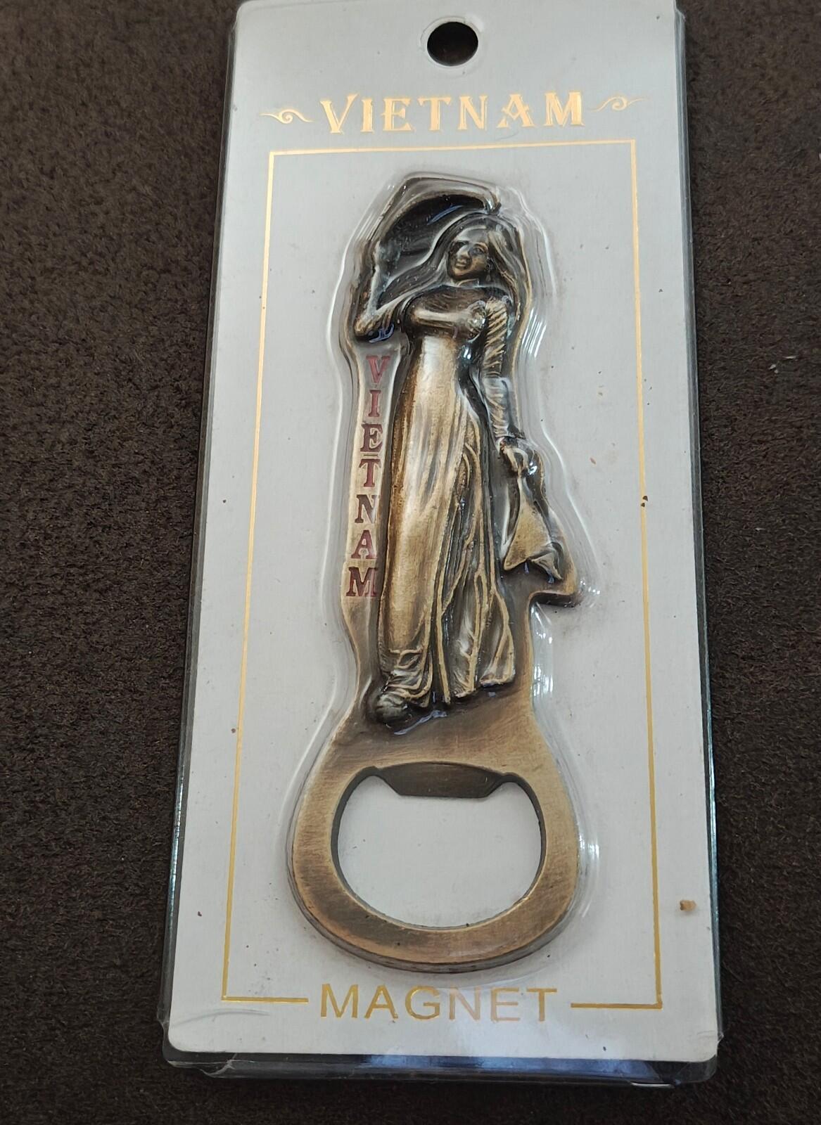 Vietnam Magnetic Souvenir Brass Bottle Opener