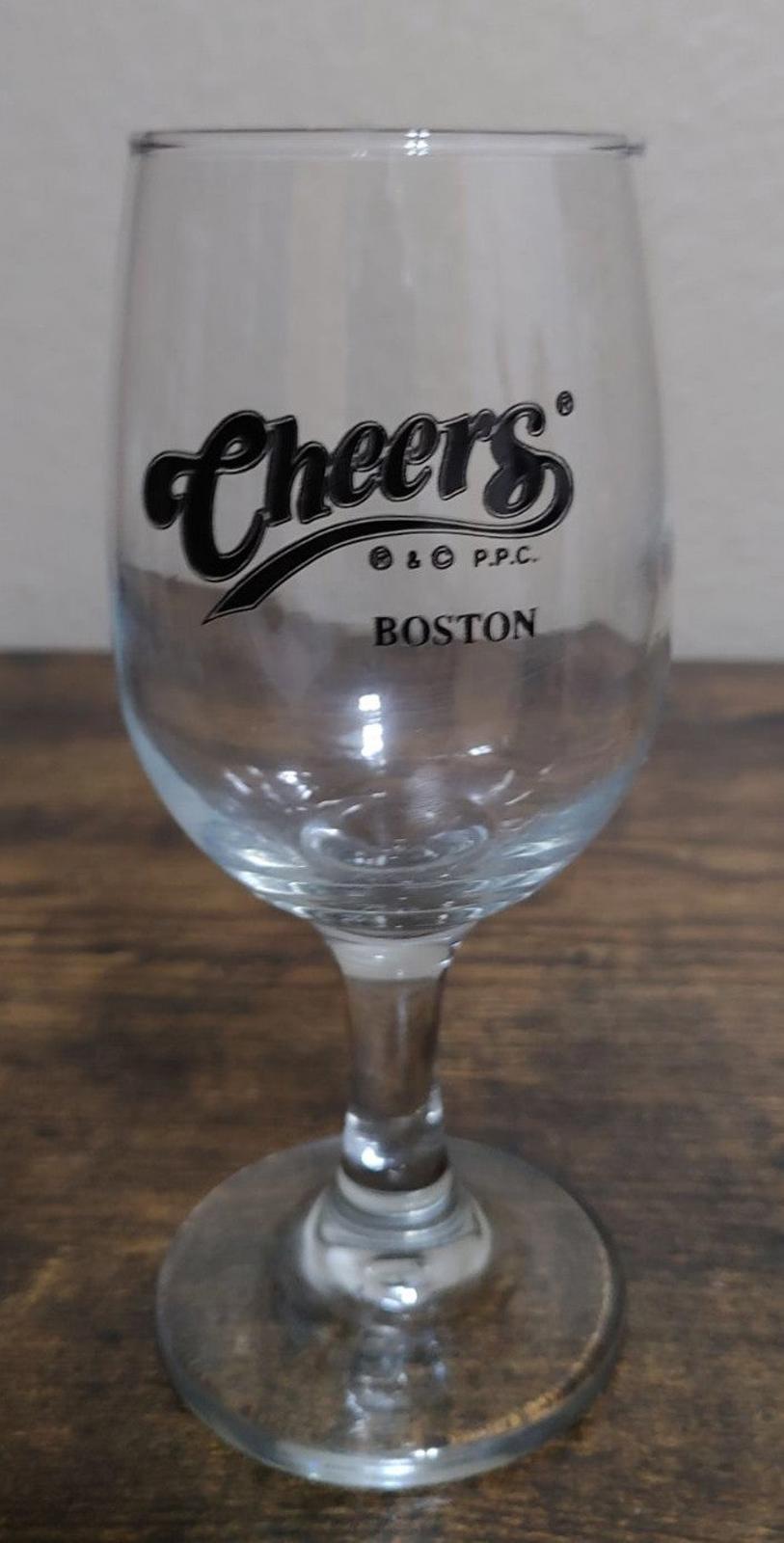 1990's Cheers Boston TV Show Wine Glass