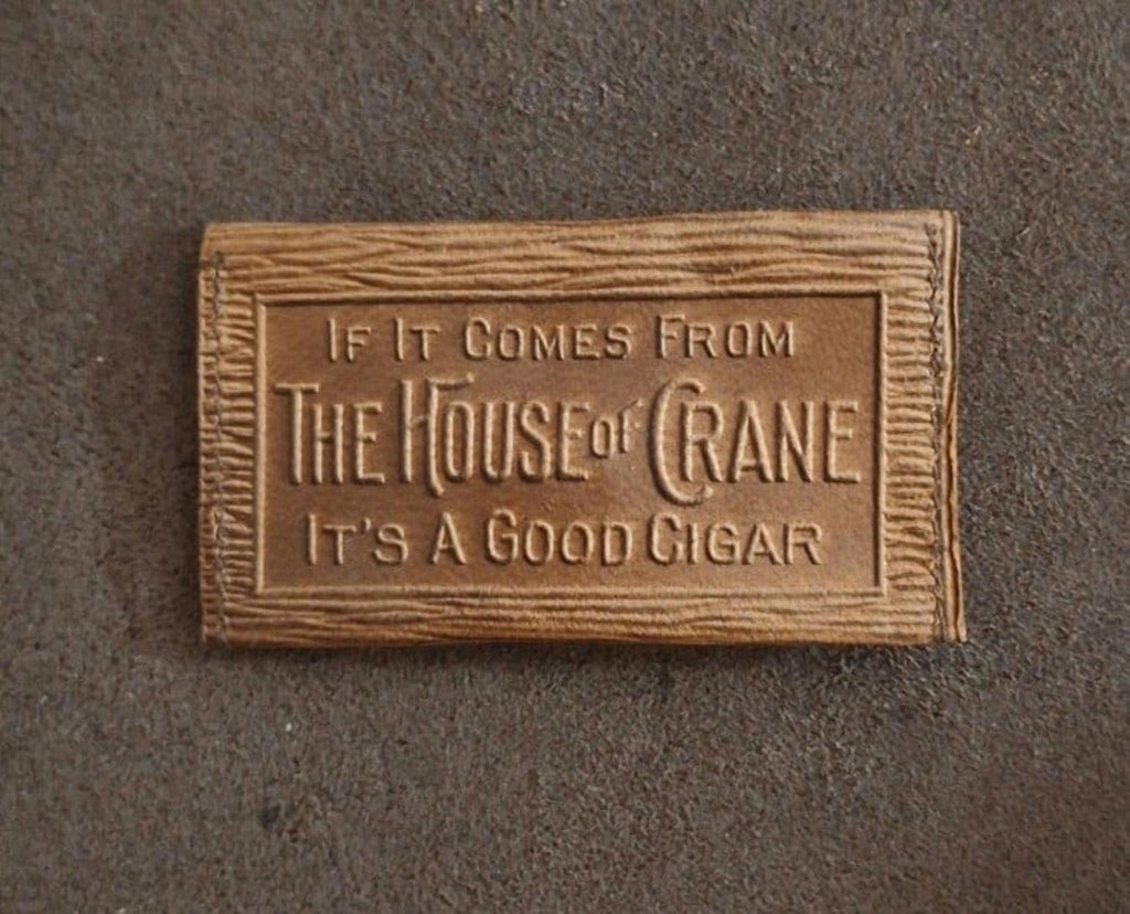 Cool Vintage Rare & HTF Early 1900s Leather House of Crane Cigar Leather Purse.