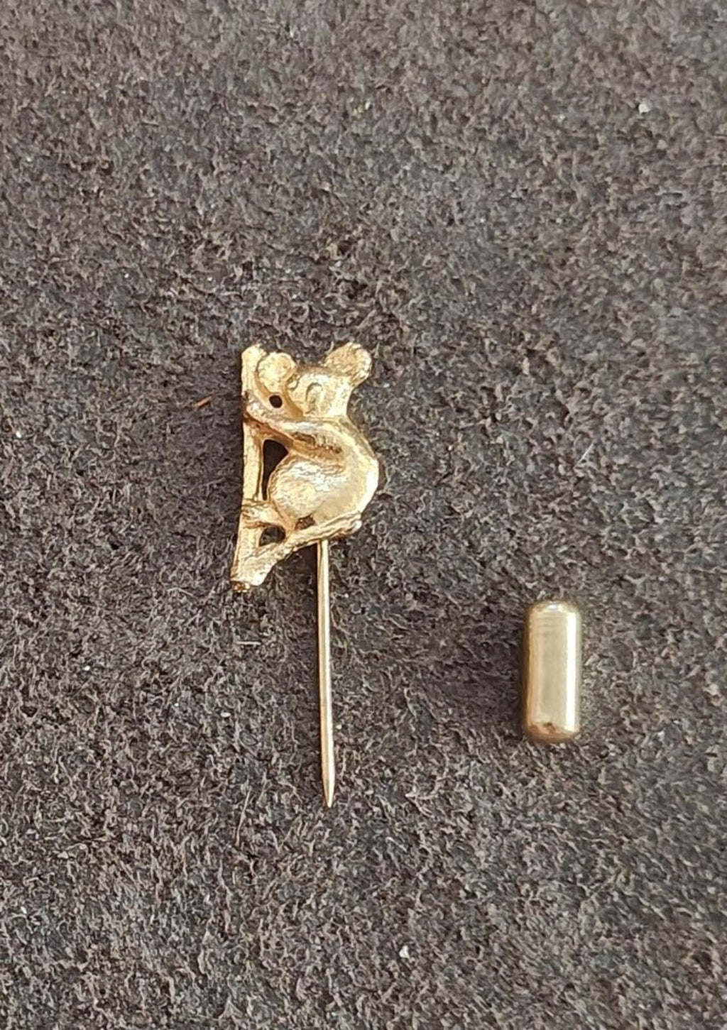 1980s Gold Tone Koala Bear Stick Pin