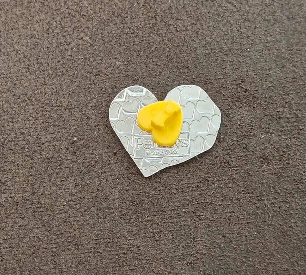 1990s Penzeys Spices Embrace Hope Rainbow Heart Enamel Pin