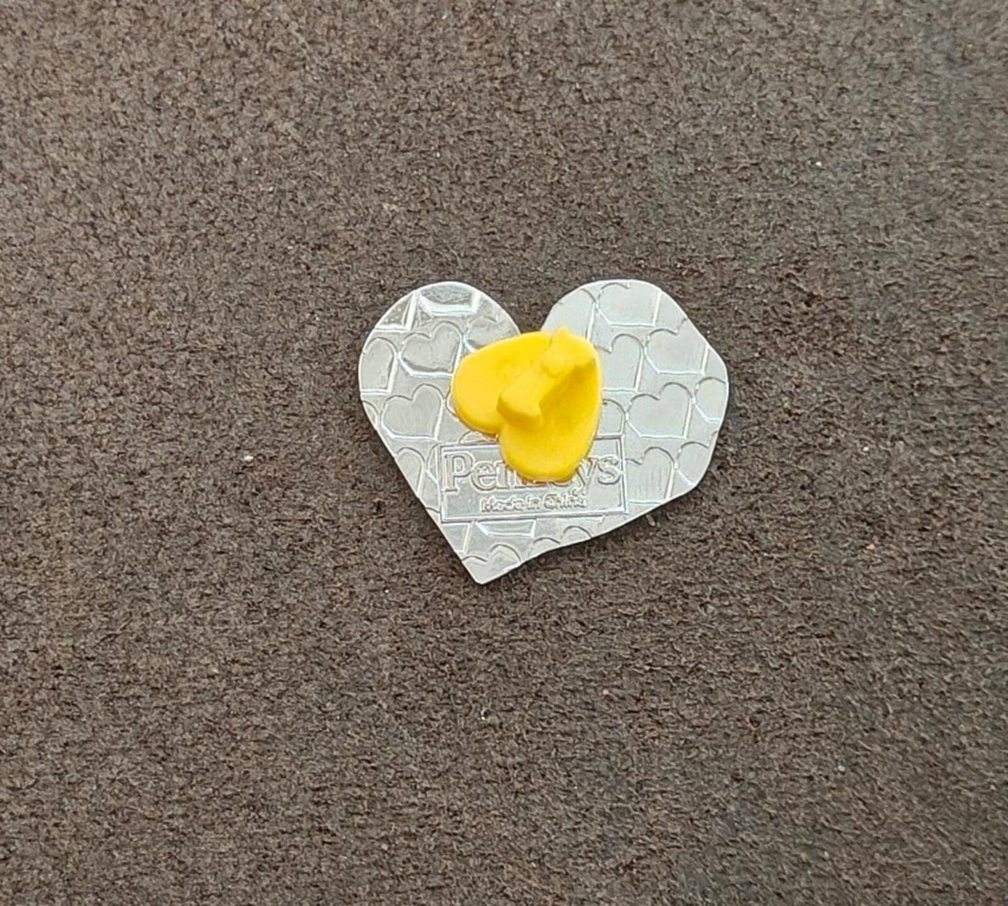 1990s Penzeys Spices Embrace Hope Rainbow Heart Enamel Pin