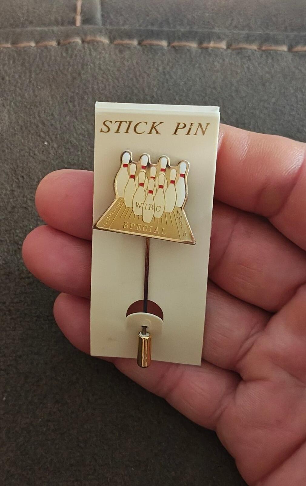 1970s/80s WIBC Special League Award Gold Tone Stick Pin