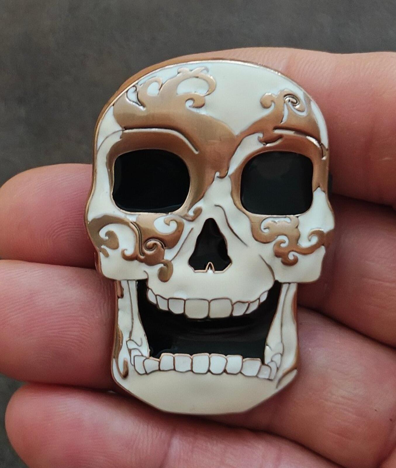2023 Busch Gardens Howl-O-Scream Skull Enamel Pin