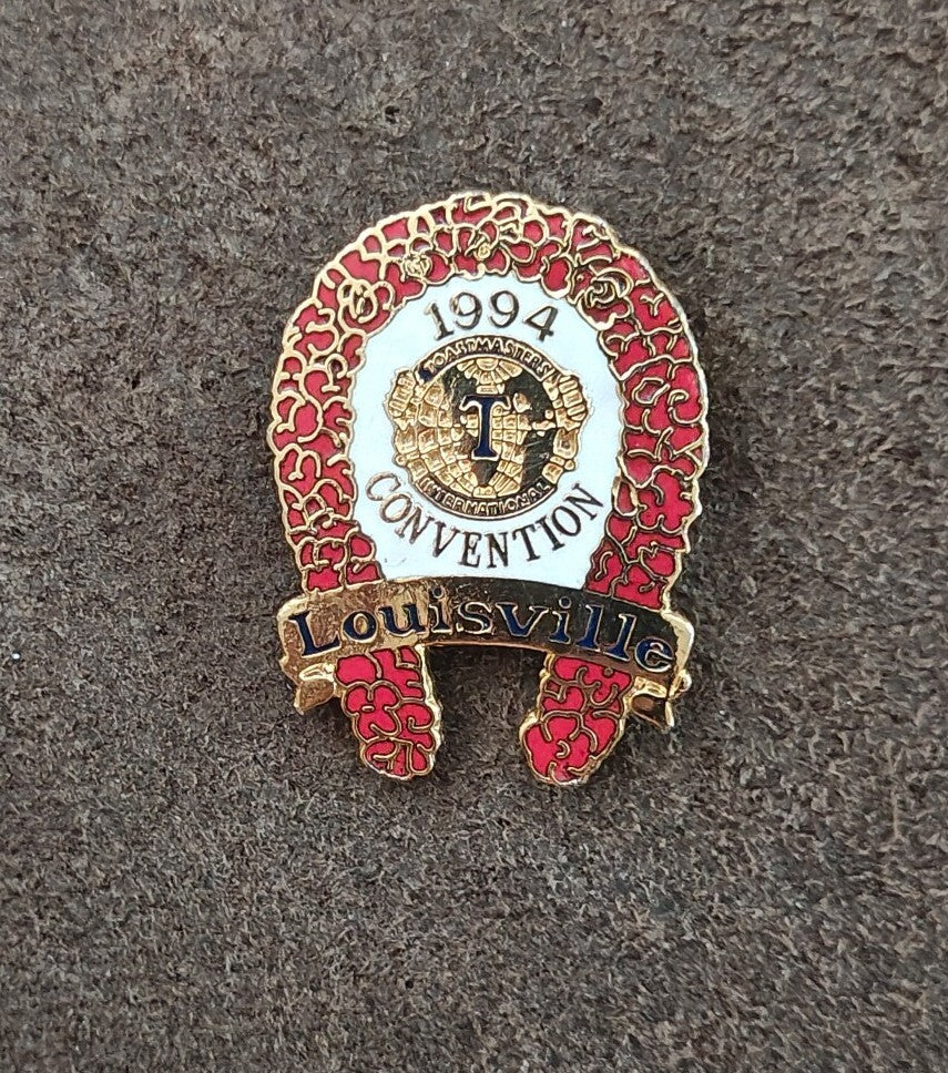 1994 Toastmasters International Convention Louisville Kentucky Gold Tone Pin.